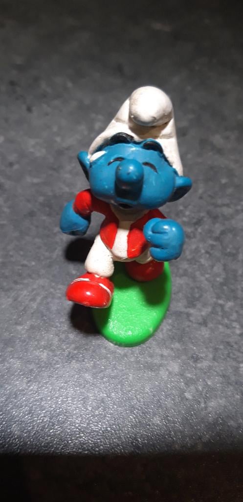 jogger smurf Schleich Peyo W Germany (promo silan), Verzamelen, Ophalen, Zo goed als nieuw, Poppetje, Figuurtje of Knuffel
