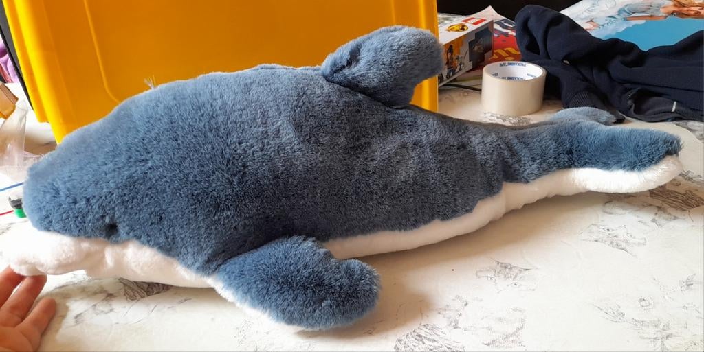Groot dolfijn knuffel, Ophalen of Verzenden, Zo goed als nieuw