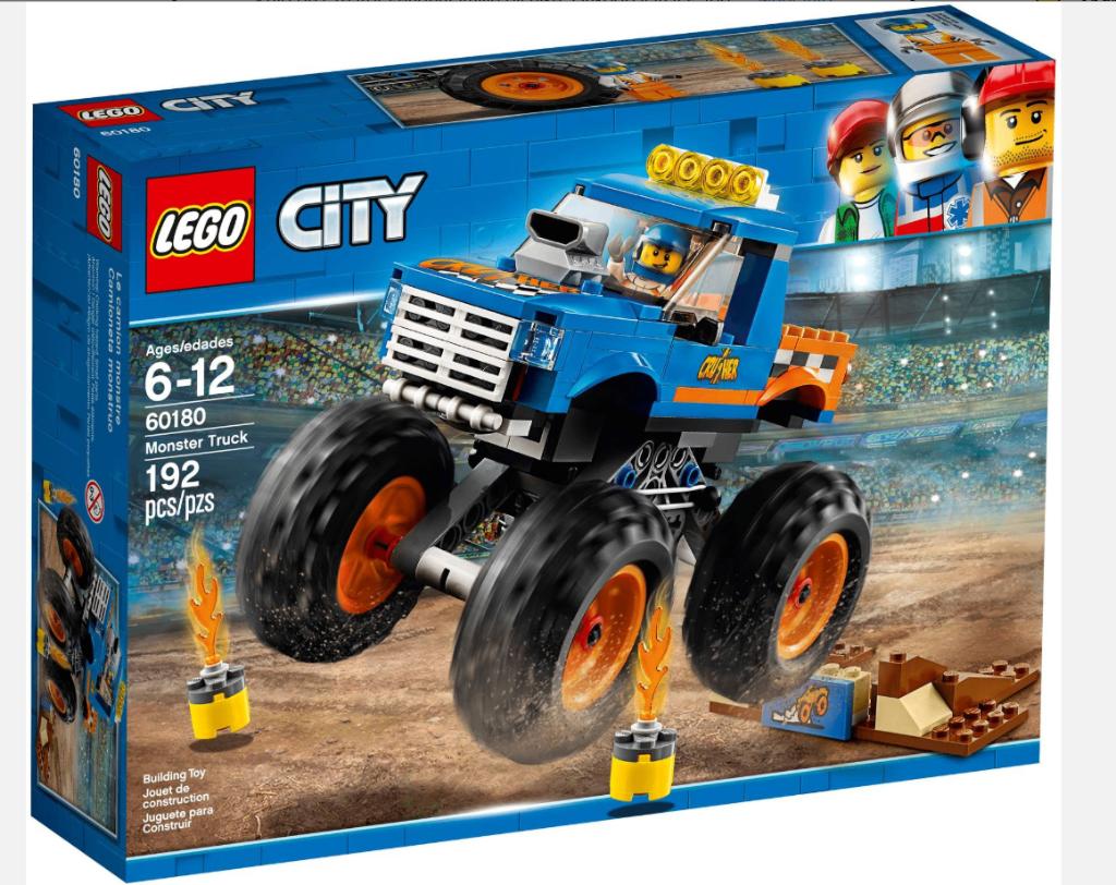 Lego Monstertruck - 60180, Ophalen, Zo goed als nieuw, Complete set, Lego