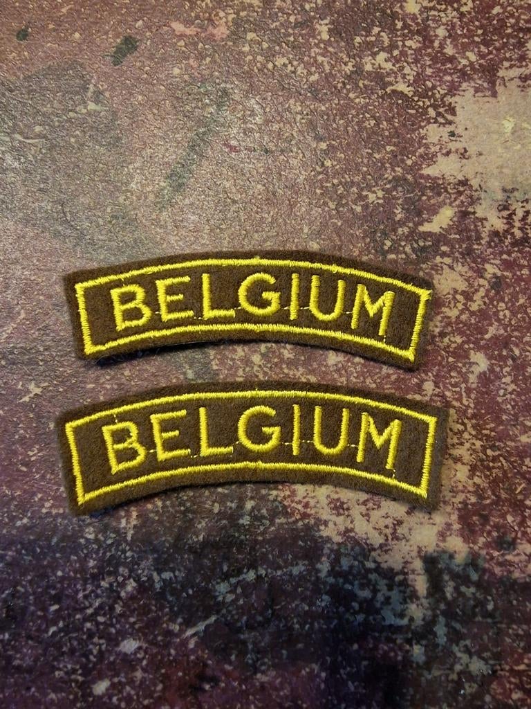 2. Onglet Belgium de volontaire de coree (B), Collections, Enlèvement ou Envoi, Armée de terre, Emblème ou Badge