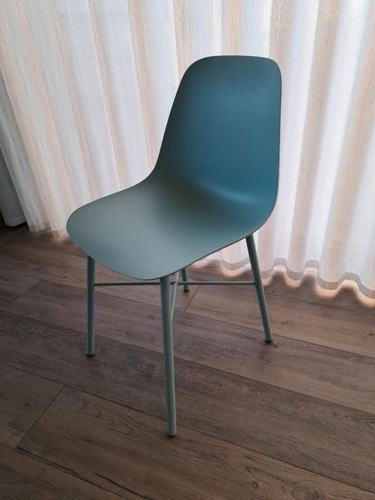 8x stoel Perfecta Cloe mint/blauw, Ophalen, Zo goed als nieuw, Blauw