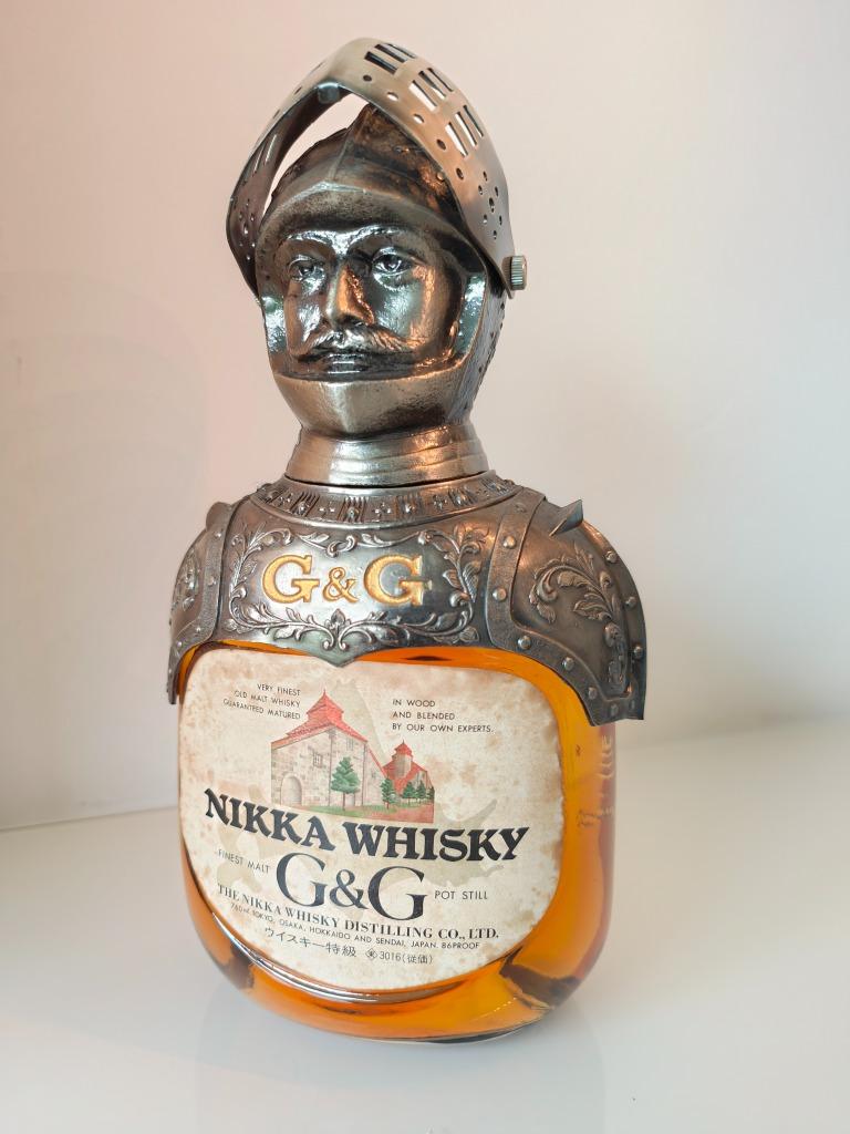 Nikka Gold & Gold Knight, zeldzaam, 43%, 750ml (Metaal) (v2), Overige gebieden, Overige typen, Nieuw, Ophalen of Verzenden