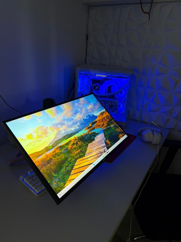 PC COMPLET FULL WHITE, Informatique & Logiciels, Moniteurs, Enlèvement, Comme neuf, Gaming