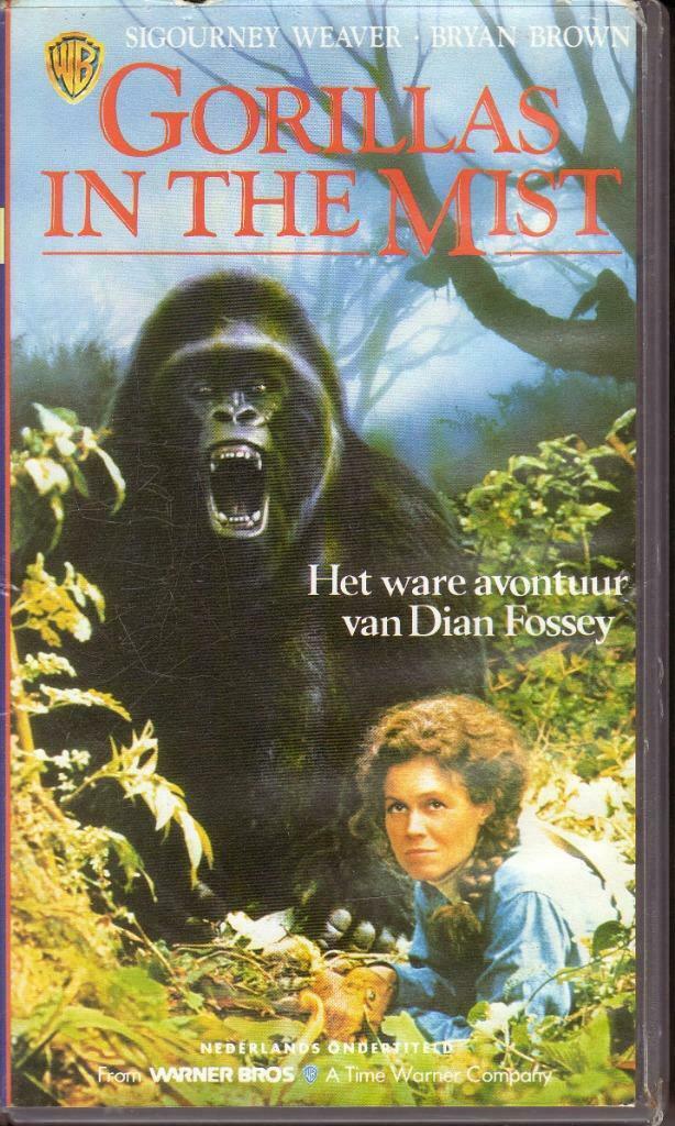 VHS - GORILLAS IN THE MIST, Cd's en Dvd's, Alle leeftijden, Ophalen of Verzenden, Documentaire