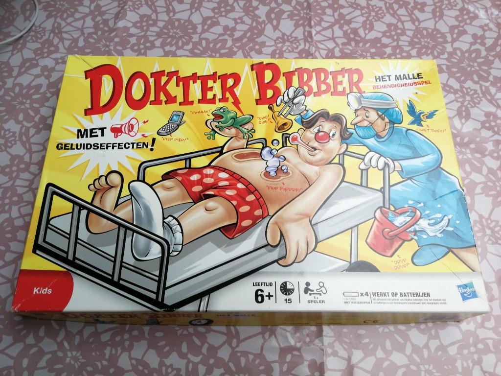 Gezelschapsspel:Dokter Bibber, Enlèvement ou Envoi, Comme neuf, Hasbro