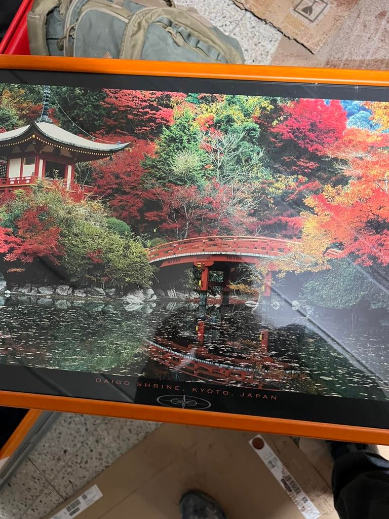 Tableau Kyoto – 97 x 35 cm, Antiquités & Art, Art | Peinture | Abstraite, Enlèvement