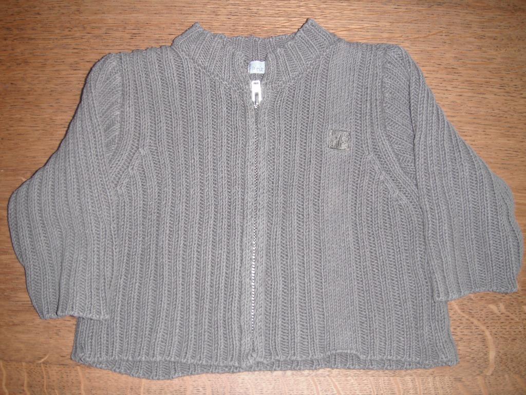 bruine gilet met ritssluiting, merk: Petit Filou, maat: 68, Gebruikt, Truitje of Vestje, Ophalen of Verzenden, Jongetje