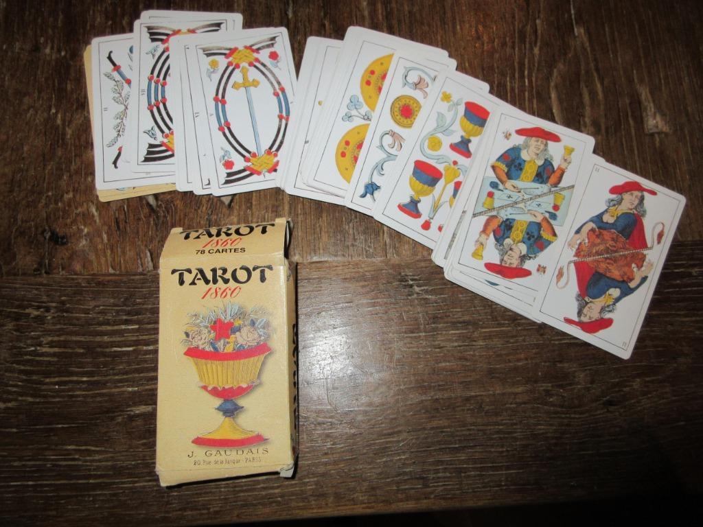 Speelkaarten TAROT 1860 J. Gaudais, Verzamelen, Ophalen, Speelkaart(en)