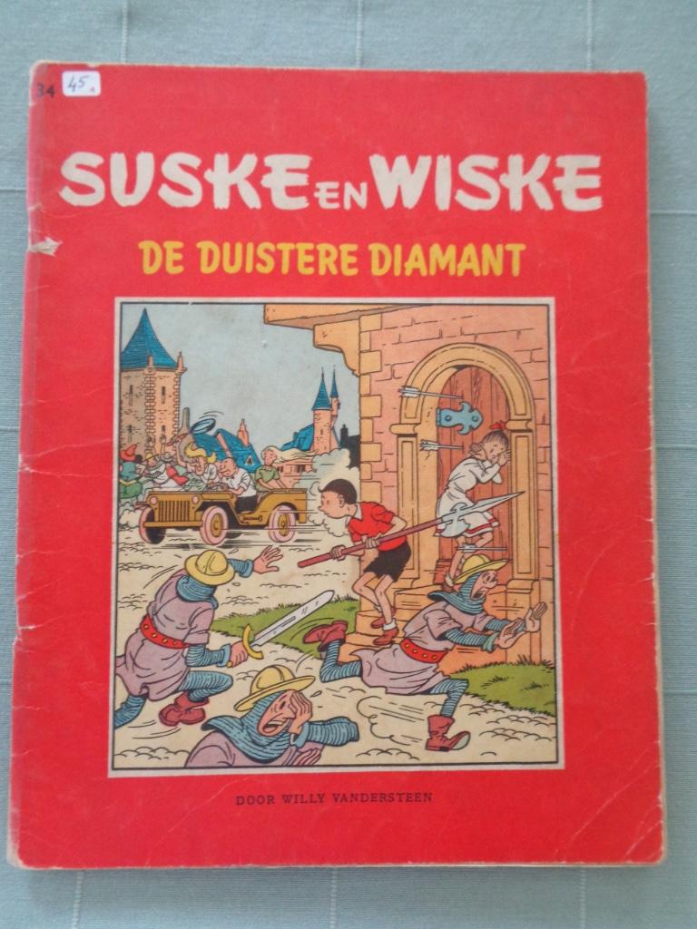 Suske en Wiske - De Duistere Diamant (1e druk 1958), Ophalen of Verzenden