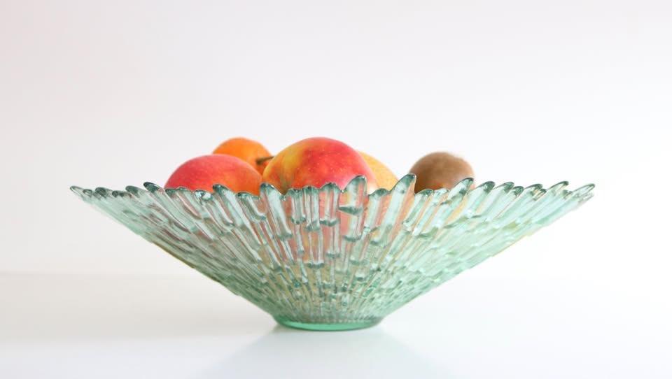 VINTAGE GLASS CENTERPIECE BOWL TAUNO WIRKKALA HUMPPILA, Enlèvement