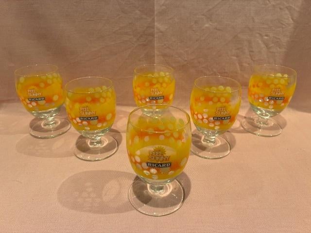 6 verres ballon Ricard Sunny, Enlèvement ou Envoi, Comme neuf, Ustensile
