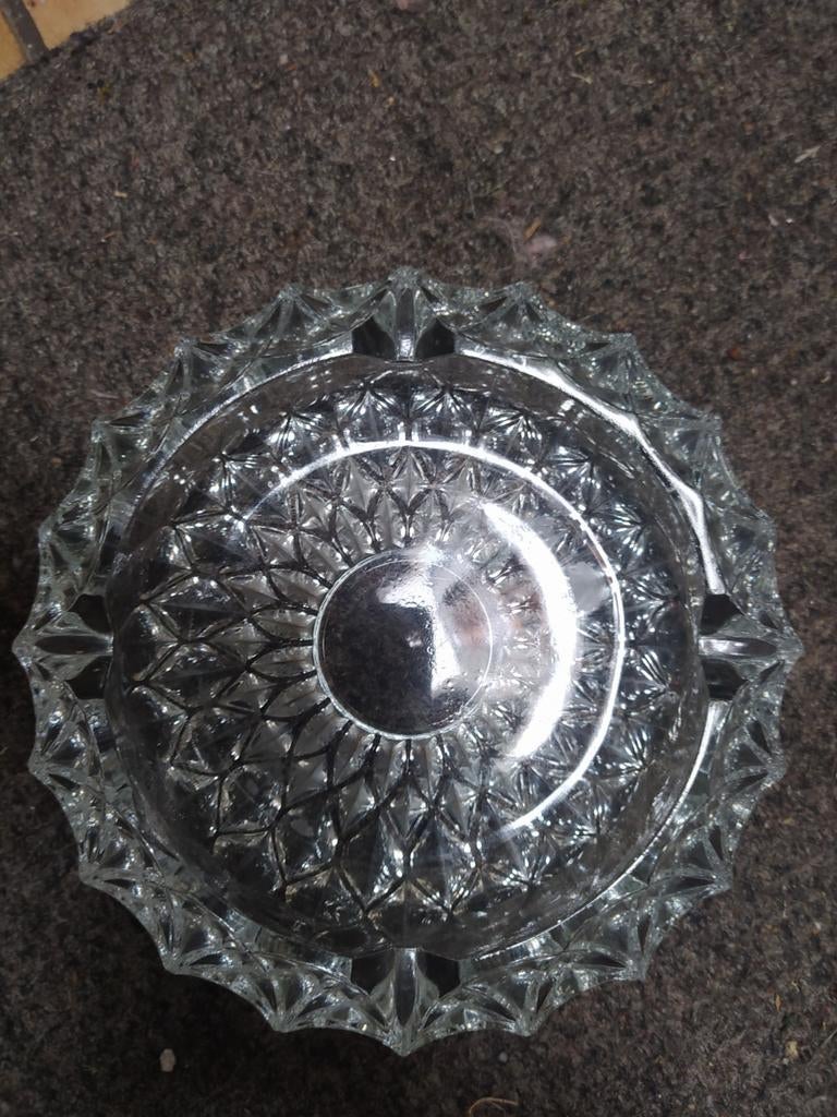 Grand cendrier en verre, cristal, Enlèvement ou Envoi