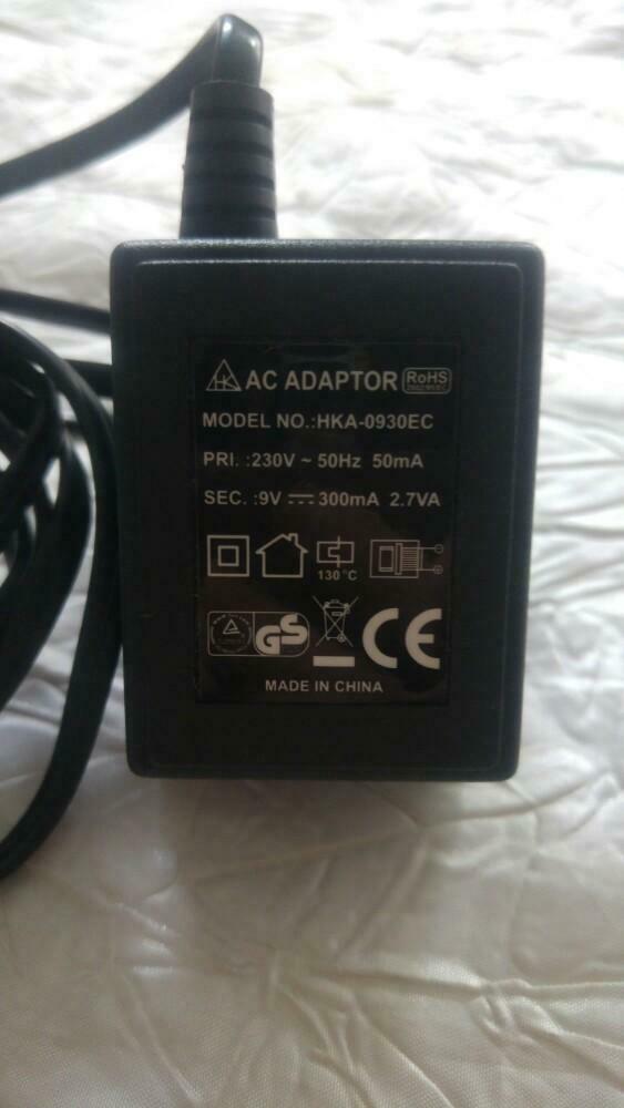 AC Chargeur adapter oplader 9v 300ma, Enlèvement ou Envoi, Comme neuf