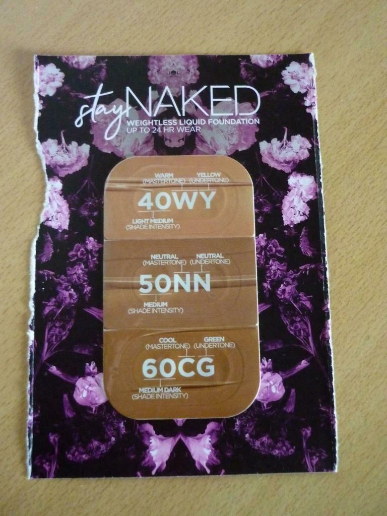 Gratis Staal Urban Decay Stay naked foundation 3 kleuren, Handtassen en Accessoires, Ophalen of Verzenden