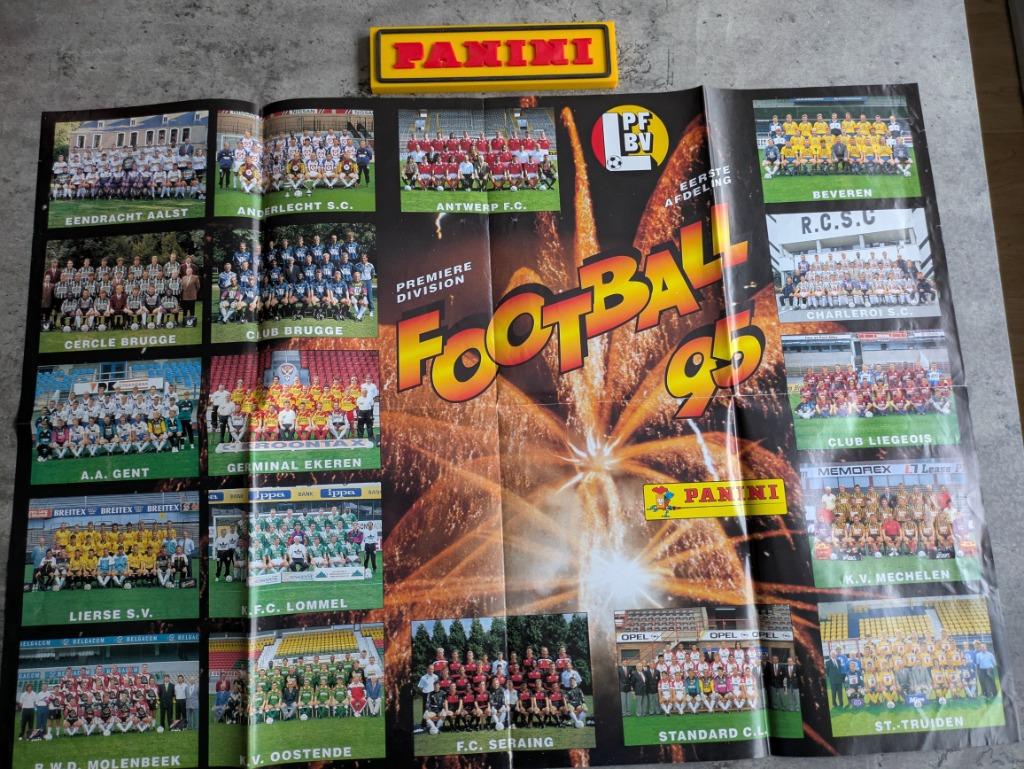 AFFICHE DE FOOTBALL PANINI FOOTBALL 95 ANNO 1995, Envoi, Comme neuf