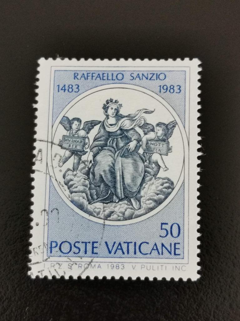 Cité du Vatican 1983 - 500e anniversaire du peintre Raphaël, Enlèvement ou Envoi, Affranchi