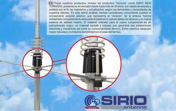 Sirio New Tornado 2024 5/8 Golf 27mc antenne 723cm, Enlèvement, Neuf, Antenne