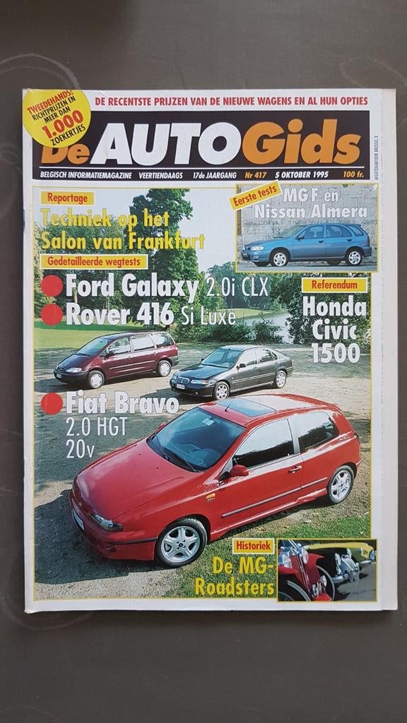 Autogids 417, Enlèvement ou Envoi, Utilisé