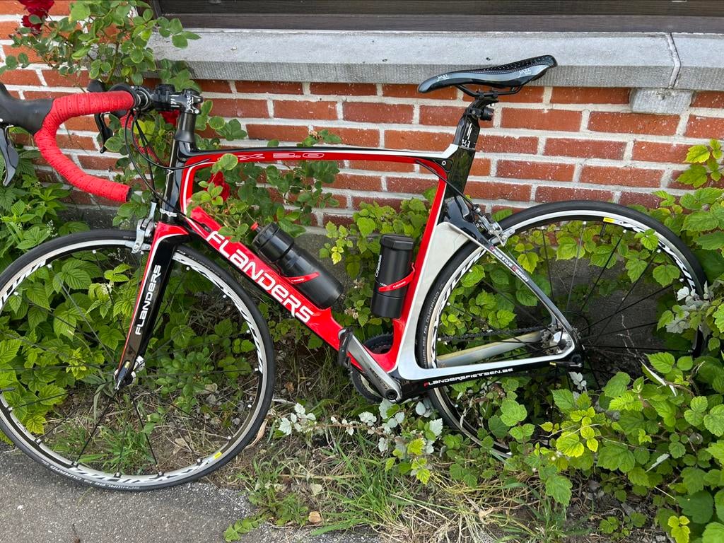 TE KOOP : Koersfiets carbon Flanders FX 2.0, Enlèvement, Comme neuf, Carbone