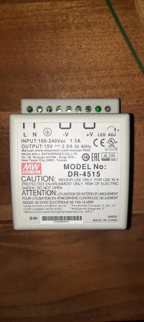 Transfo 220V-15V, Enlèvement ou Envoi, Neuf