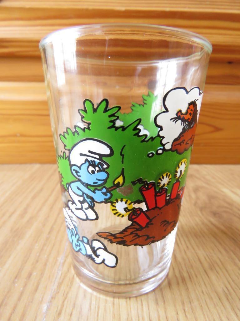 verre les schtroumpfs de 1994, Ophalen of Verzenden, Zo goed als nieuw, Frisdrankglas