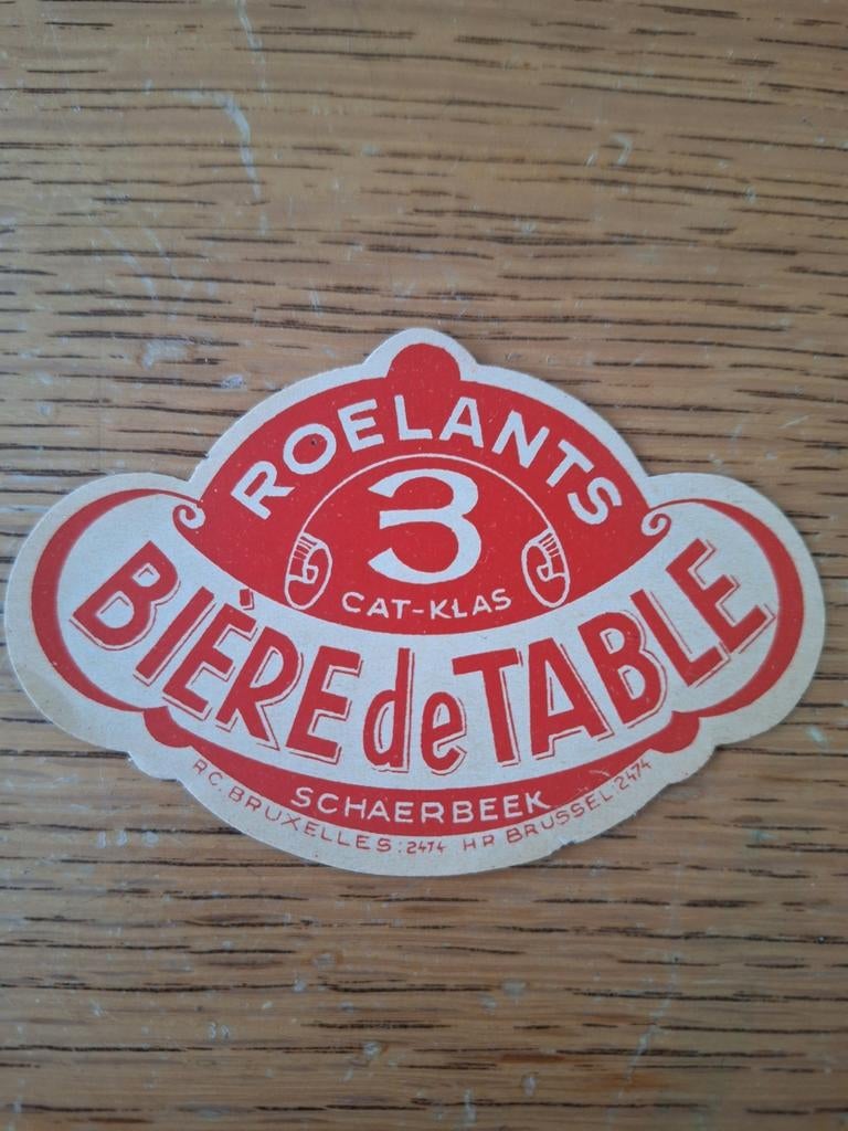Oud bieretiket brouwerij Roelants Schaarbeek, Enlèvement ou Envoi