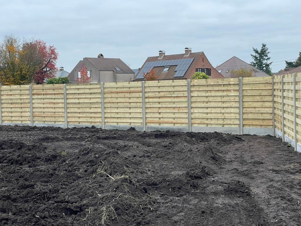 Houten tuinschermafsluitingen, Tuin en Terras, Schuttingen, Ophalen, Zo goed als nieuw
