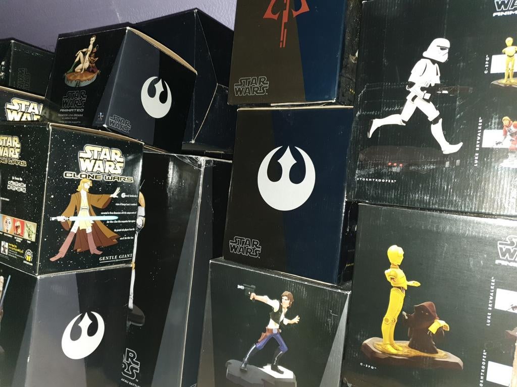 Gros lot de figurine starwars animated/maquette gentle giant, Collections, Enlèvement, Figurine
