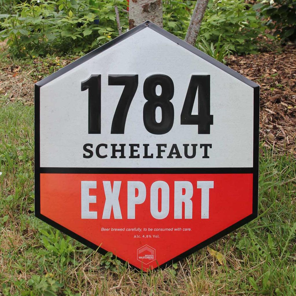 Reclamebord Schelfaut Export bier, Verzamelen, Merken en Reclamevoorwerpen, Ophalen of Verzenden, Zo goed als nieuw, Reclamebord
