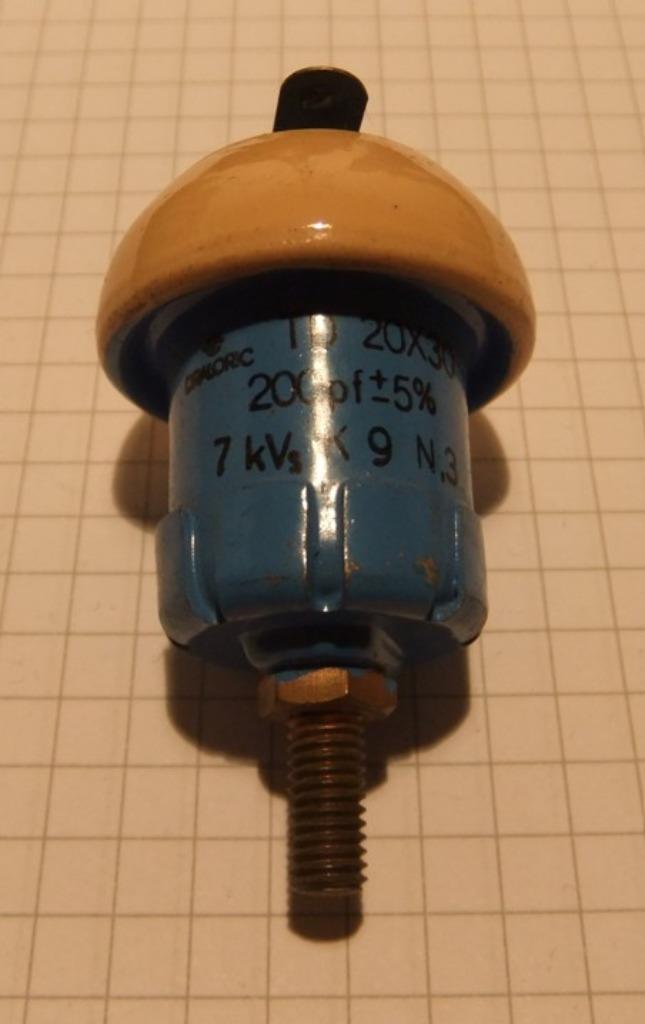 Condensateur DRALORIC HSP 200pF 7kV, Hobby & Loisirs créatifs, Composants électroniques, Enlèvement ou Envoi, Utilisé