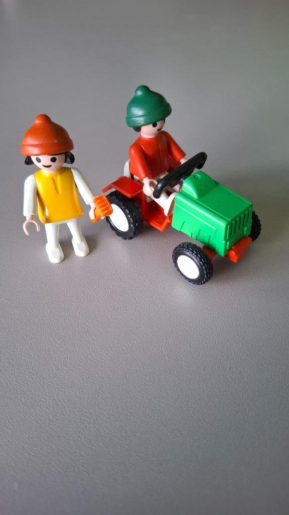 Playmobil Kinderen met tractor (3594), Enlèvement, Utilisé, Ensemble complet