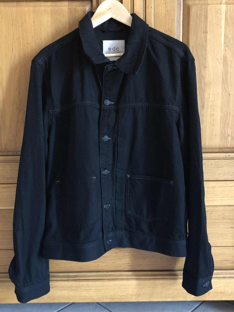 Zwart EDC by Esprit spijkerjack - Zo goed als nieuw, Kleding | Heren, Zwart, EDC by Esprit, Maat 56/58 (XL), Ophalen of Verzenden