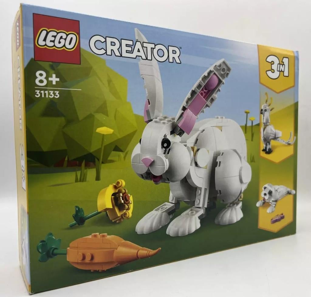 LEGO 31133 Creator 3in1 White Rabbit, Kaketoe, zeehond 258p., Verzamelen, Overige Verzamelen, Nieuw, Ophalen of Verzenden