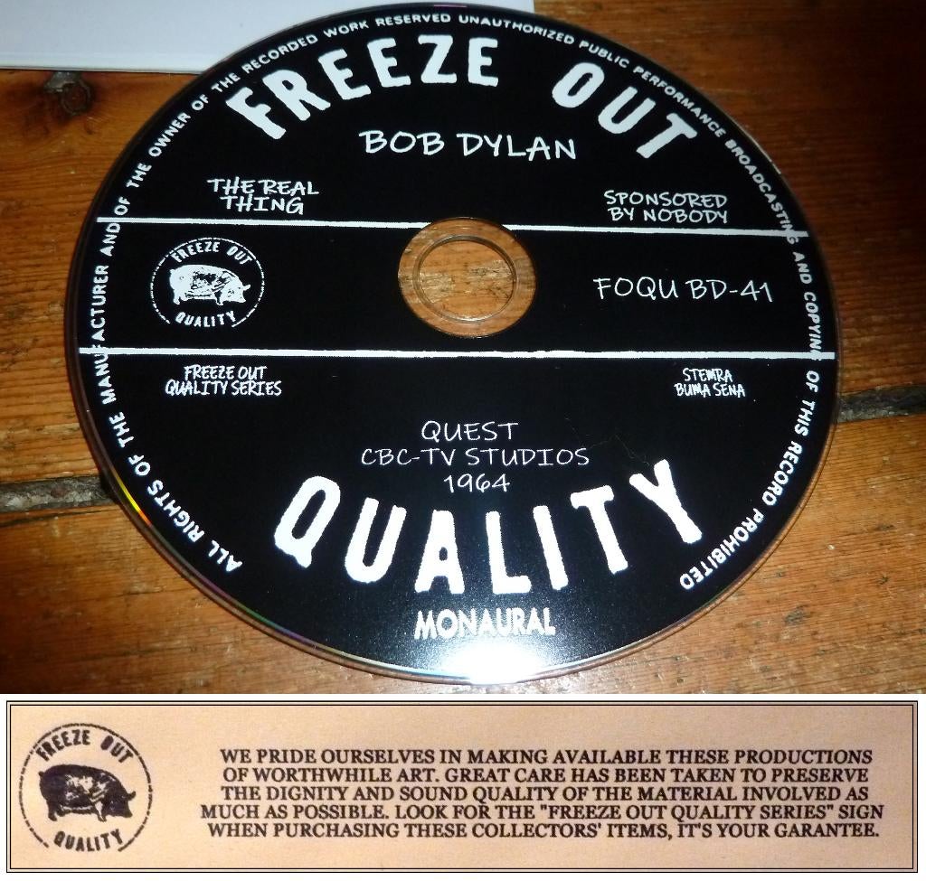 cd Bob Dylan - Quest CBC-TV - 1964 - CD -, Envoi
