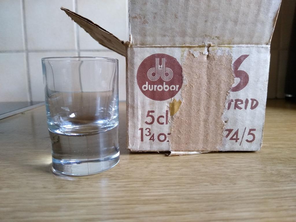 Nieuwe Durobor glazen 5 cl 6 stuks, Huis en Inrichting, Keuken | Servies, Ophalen, Nieuw, Glas of Glazen