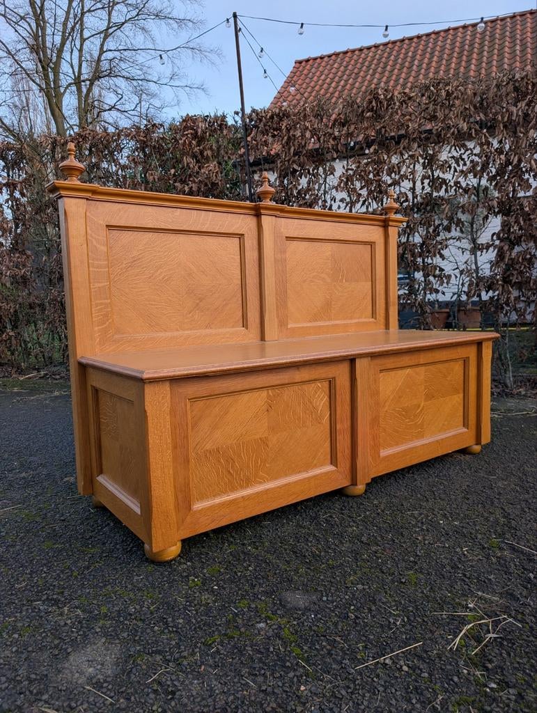 Mooie antieke halbank, Antiek en Kunst, Ophalen
