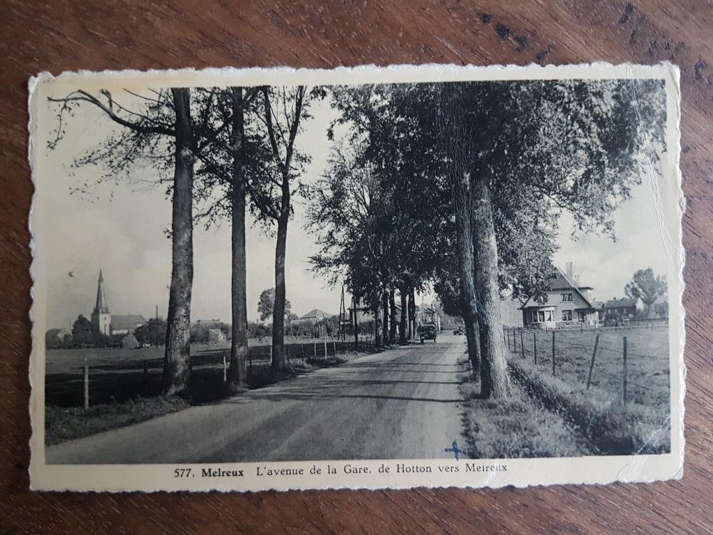 Carte postale Melreux l'Avenue de la Gare de Hotton vers ..., Collections, Enlèvement ou Envoi, 1920 à 1940, Affranchie, Luxembourg