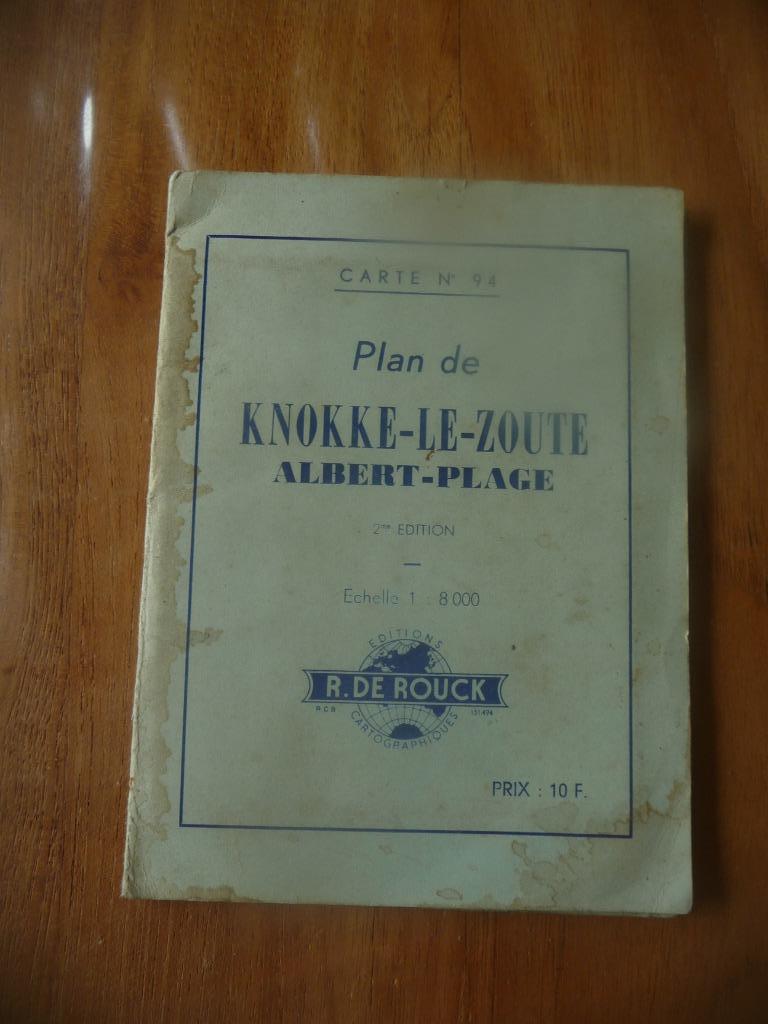 Mini boekje Plan de Knokke-le-Zoute, Ophalen of Verzenden, Gelezen, R. de Rouck