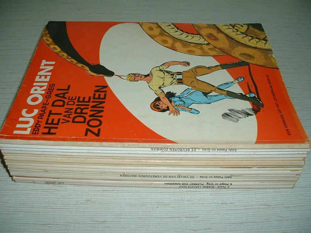 stripreeks luc orient nrs 1-18 minus nr 17 - science fiction, Boeken, Meerdere stripboeken, Ophalen of Verzenden, Eddy Paape