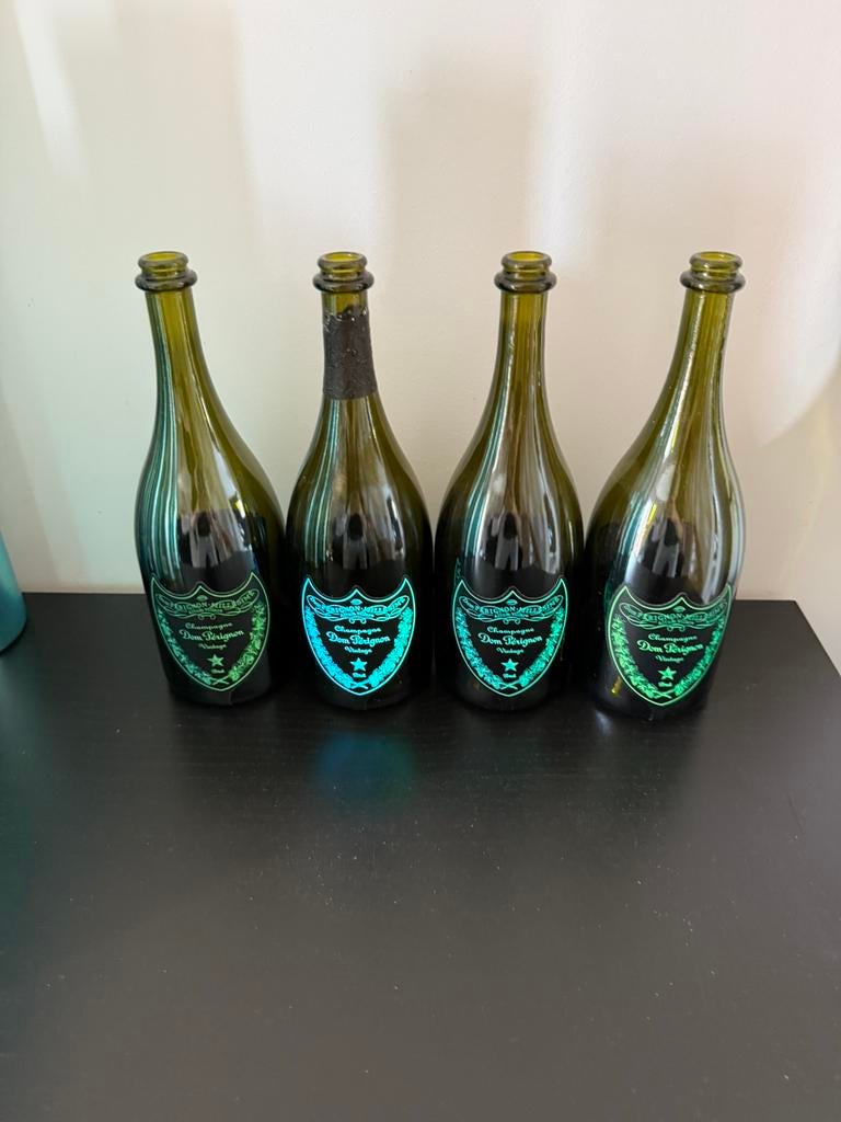 4 lege flessen Dom Perignon 75cl, Verzamelen, Ophalen of Verzenden