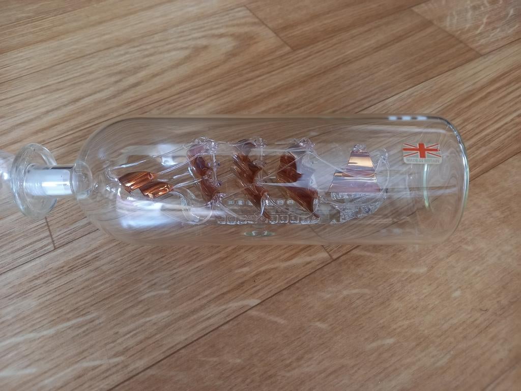 ZEILSCHIP IN GLAZEN FLES, Ophalen of Verzenden