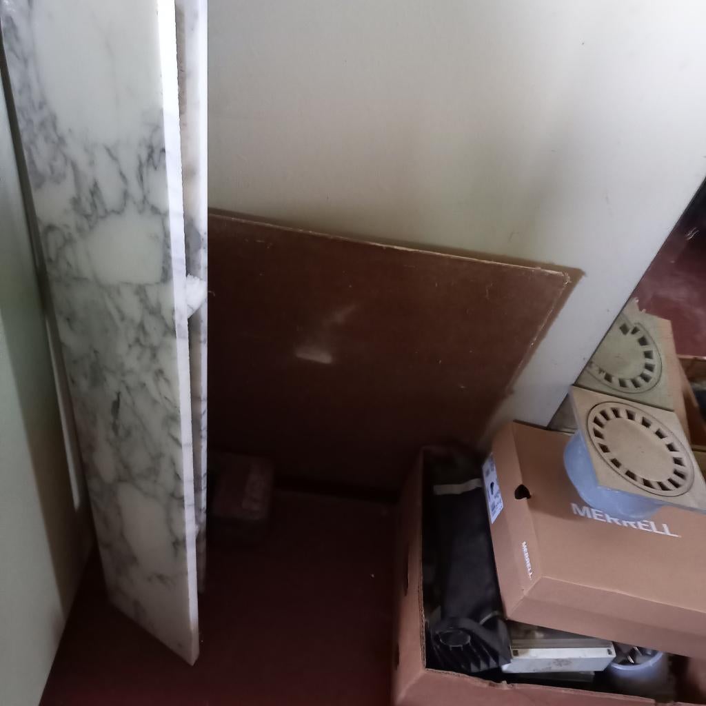 echte marmer, Ophalen, Gebruikt, Overige materialen