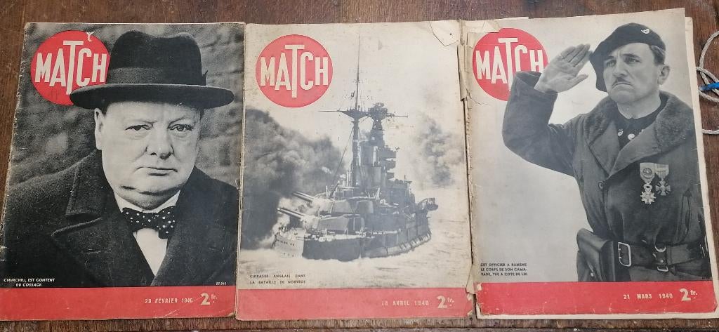 Revues Match militaire WW2 1939 1940, Envoi