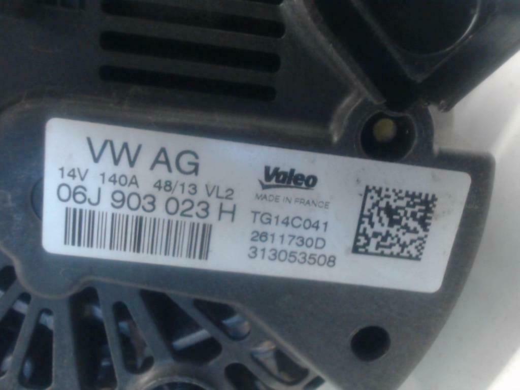 alternateur  VOLKSWAGEN GOLF VII (5G) 06j903023h, Autos : Pièces & Accessoires, Enlèvement, Utilisé, Audi