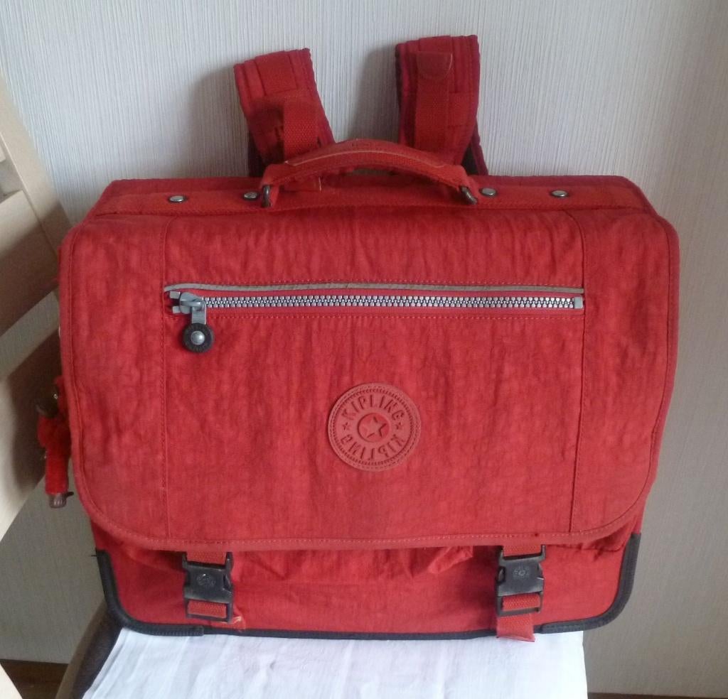 Kipling le plus grand des cartables + singe, Rouge, Enlèvement ou Envoi, 30 à 40 cm, Utilisé