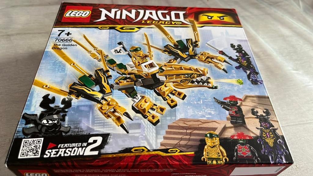 Lego Ninjago 70666 : le dragon d’or complet avec notice, Ophalen of Verzenden, Gebruikt, Lego