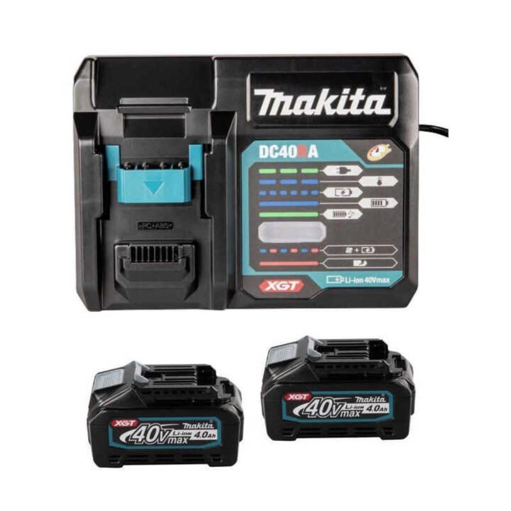 MAKITA 40v Accupakket (2x4,0 Ah) met oplader -, Doe-het-zelf en Bouw, Ophalen of Verzenden, Nieuw
