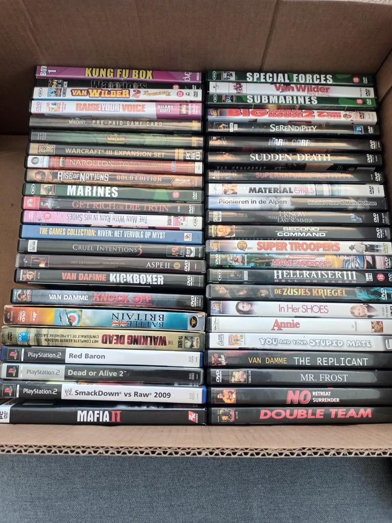 DVD'S fims en PLAYSTATION 2spellentjes te koop., Tickets en Kaartjes