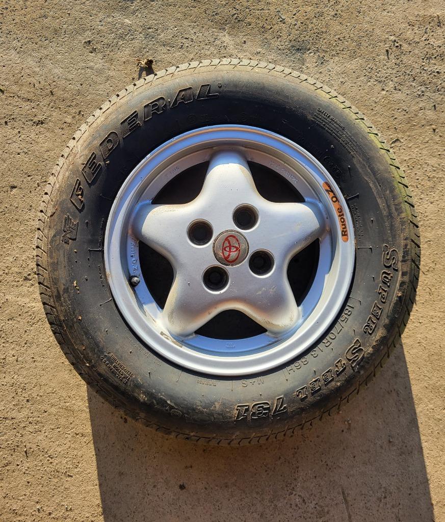 Lot de 6 jantes d'origine Toyota Celica 1990, Auto-onderdelen, Banden en Velgen, Ophalen, Gebruikt, Velg(en)