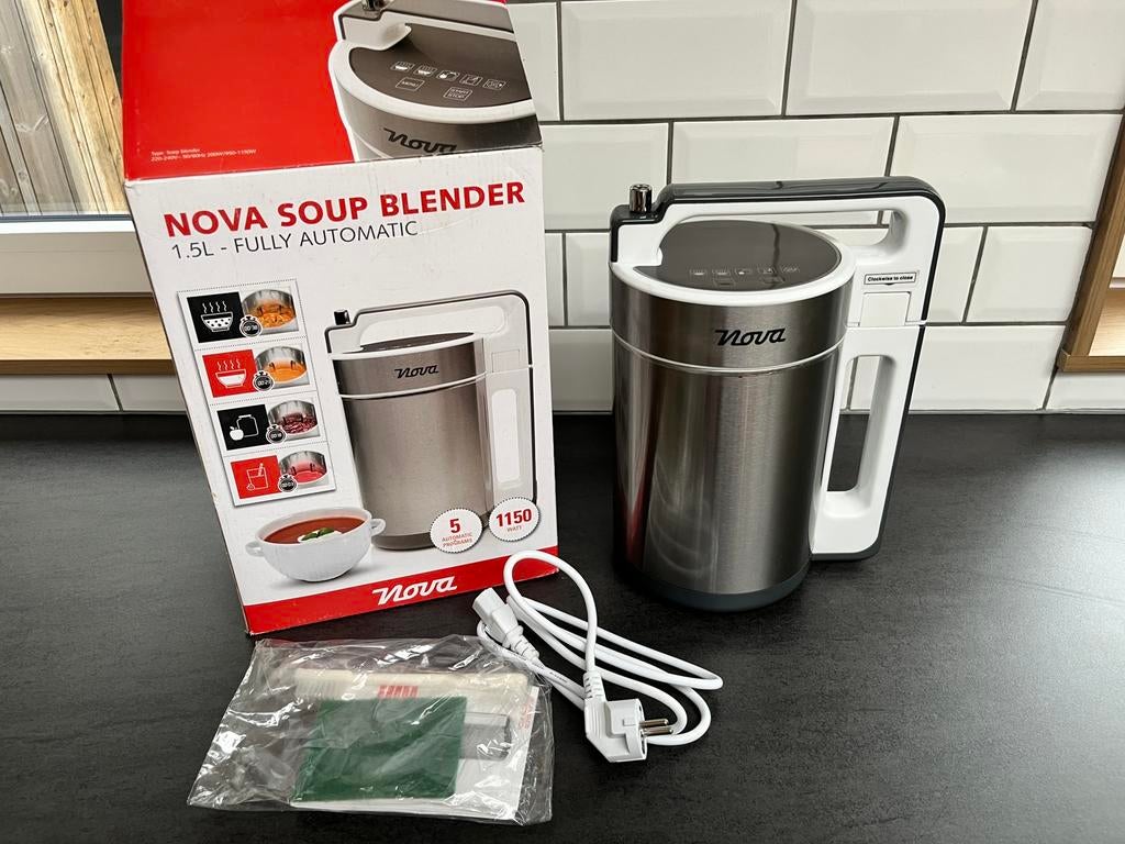 Nova soep blender soup 1,5 liter, Ophalen of Verzenden, Zo goed als nieuw, Blender